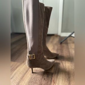 Calvin Klein Boots Julietta Suede Leather Knee High Tall